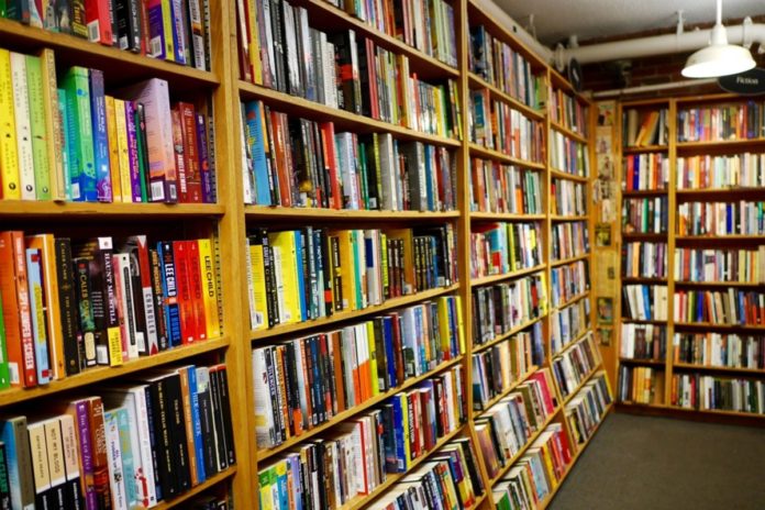 Bookstore bookshelf