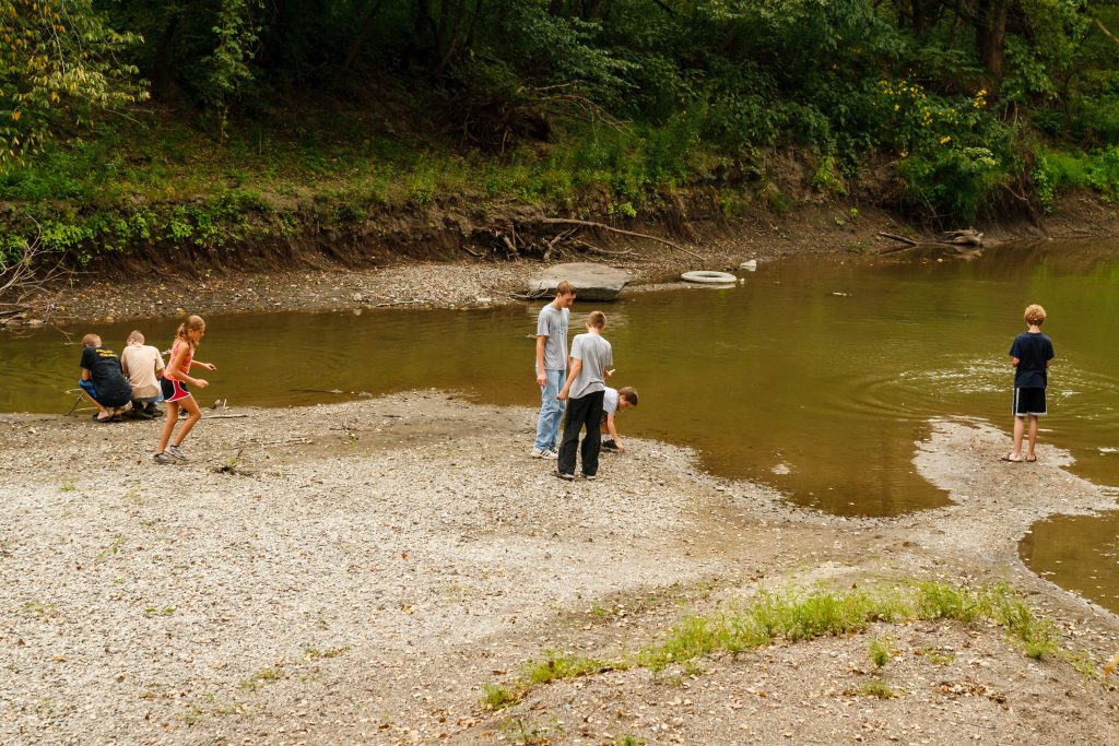 Photo by Rick Pepper - My kids play in the river bottom when the water is low.