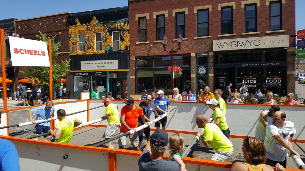 Summer Fun! Human Foosball and Block Party on Front Street MankatoLIFE