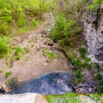 Photo by Rick Pepper - View from the top of a dry Minnemishinona Falls looking towards the Minnesota River before access restrictions were put in place.