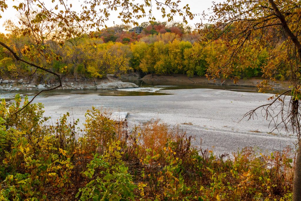 Photo by Rick Pepper - Looking at the confluence of rivers from Sibley Park.