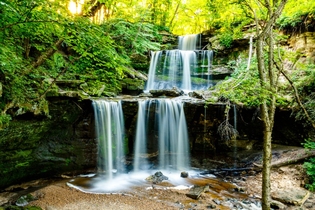 Photo by Rick Pepper - Triple Falls above the Blue Earth River