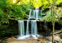 Photo by Rick Pepper - Triple Falls above the Blue Earth River