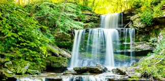 Photo by Rick Pepper - Triple Falls above the Blue Earth River