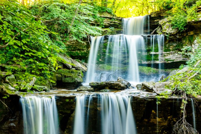 Photo by Rick Pepper - Triple Falls above the Blue Earth River