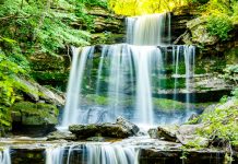 Photo by Rick Pepper - Triple Falls above the Blue Earth River