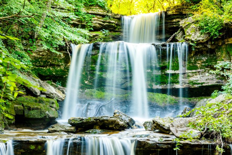 Photo by Rick Pepper - Triple Falls above the Blue Earth River