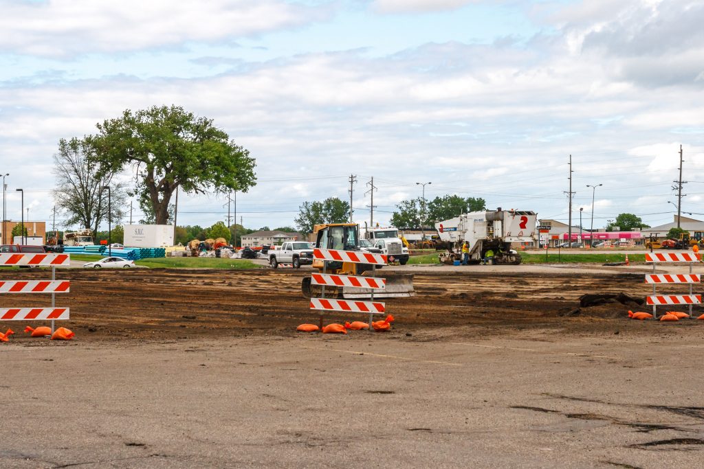 Photo by Rick Pepper - June 6, 2008 Looking southeast across the Holly Lane/Madison Ave. intersection from Madison East parking lot - which is being “cropped” to allow for the bend in Victory Drive