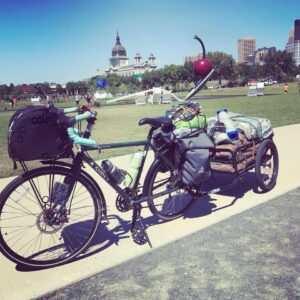 Photo by Kyle Zeiszler - Project Bike 2018 - Dana's bike at the Minneapolis Sculpture Garden