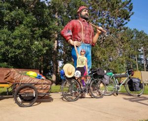 Photo by Kyle Zeiszler - Project Bike 2018 - Dana and Paul Bunyan near Brainerd, MN