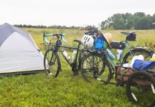 Photo by Kyle Zeiszler - Project Bike 2018 - Never camped in a sculpture park before. Mark that off the bucket list!