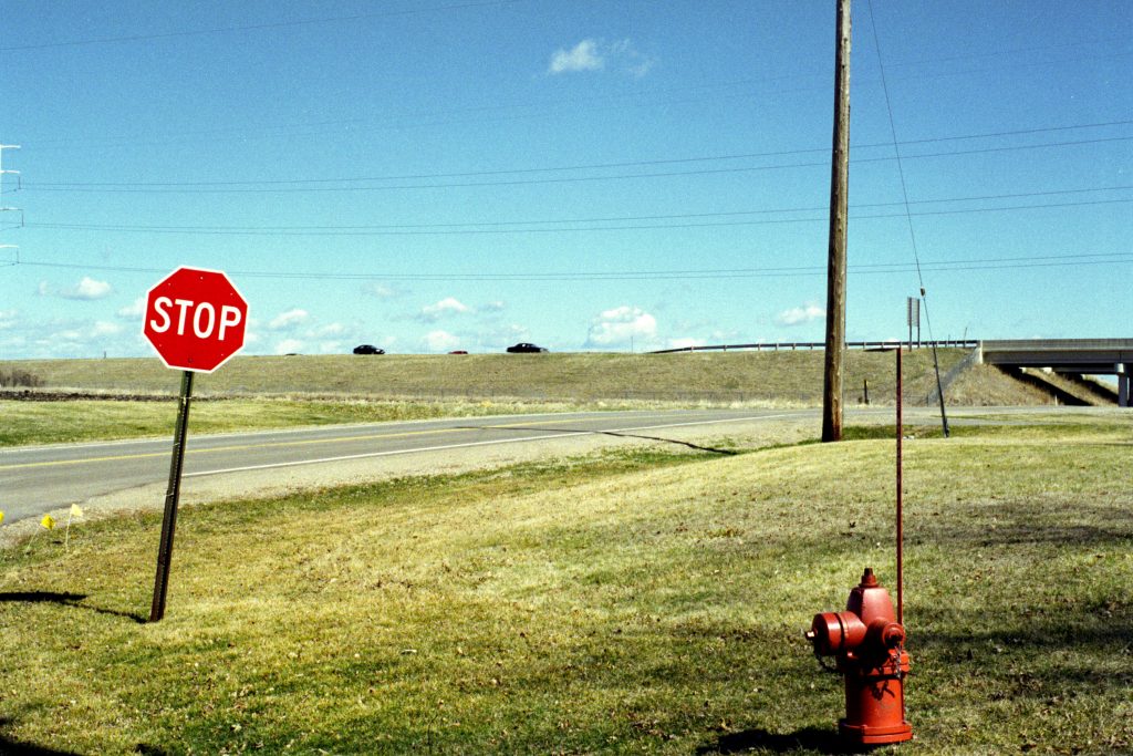 Photo by Rick Pepper - Mankato, MN - View from Ivy Lane looking northeast in March of 2000. The only object that remains the same from this photo is the Highway 14 bridge and roadway.