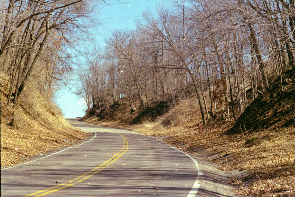 Photo by Rick Pepper - Mankato, MN - The road exiting Thompson Ravine prior to 2000