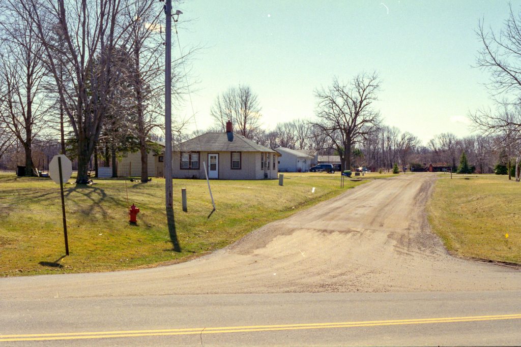 Photo by Rick Pepper - Mankato, MN - April 25, 2000 looking north from near the cul-de-sac with Zupfer's house in view.