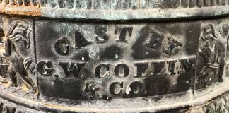 Photo by Gary Pettis - Mankato's Liberty Bell was cast by G.W. Coffin & Company of Ohio.