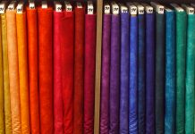 Photo by Don Lipps - A small selection of the fabric at River City Quilts - Mankato, MN