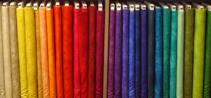 Photo by Don Lipps - A small selection of the fabric at River City Quilts - Mankato, MN