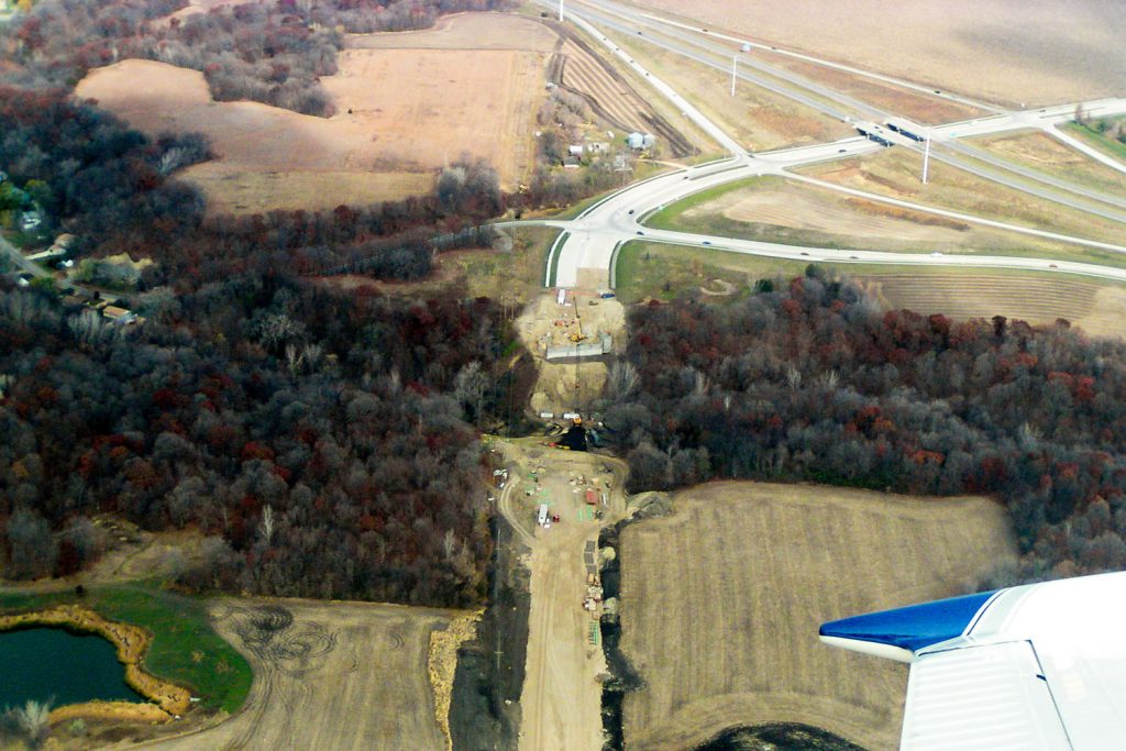 Photo by Rick Pepper - November 1, 2003 Aerial photo looking from the south at the Victory Drive area.