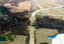 Photo by Rick Pepper - November 1, 2003 Aerial photo looking from the south at the Victory Drive area.