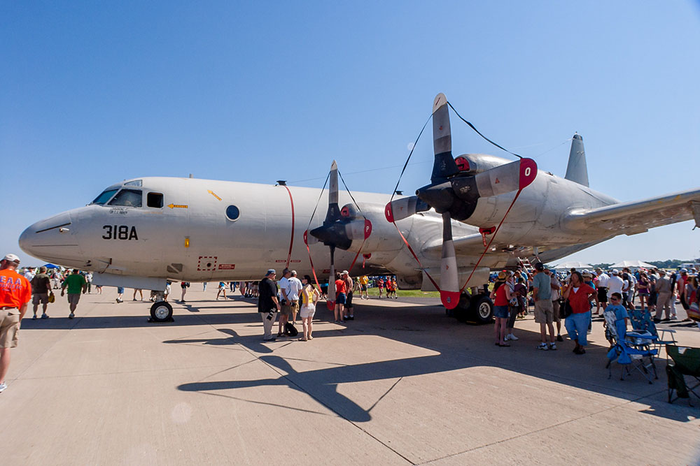 Photo by Rick Pepper - 2012 Mankato Air Show - A P-3 Orion static display (Navy sonar/surveillance aircraft)
