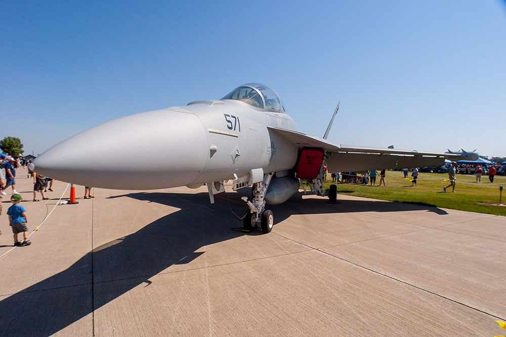 Photo by Rick Pepper - 2012 Mankato Air Show - F/A-18 Hornet static display