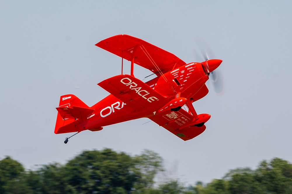 Photo by Rick Pepper - 2012 Mankato Air Show - Sean Tucker flying for Oracle
