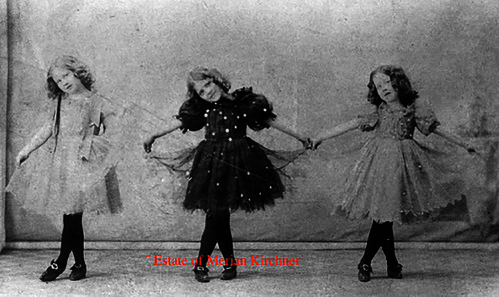 Photo from Maud Hart Lovelace’s Deep Valley by Julie Schrader - left to right Flossie Macbeth, Eleanor Wood and Kathleen Hart, c. 1896. Kathleen Hart, Maud Hart Lovelace’s sister, studied music and voice and went on to sing with the New York Century Opera Company.