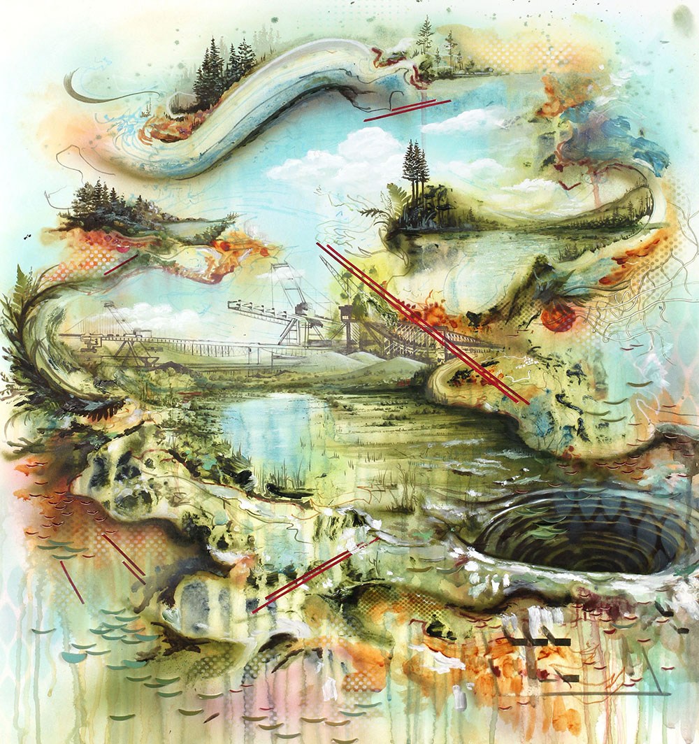 Bridge (2019) by Gregory Euclide - Mixed Media