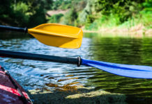 Kayak on the water