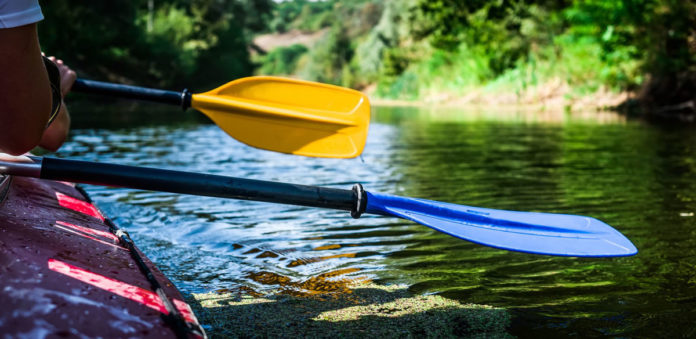 Kayak on the water