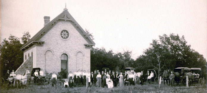 Yaeger School House, ca. 1900 (Photograph courtesy Cindy Slater).