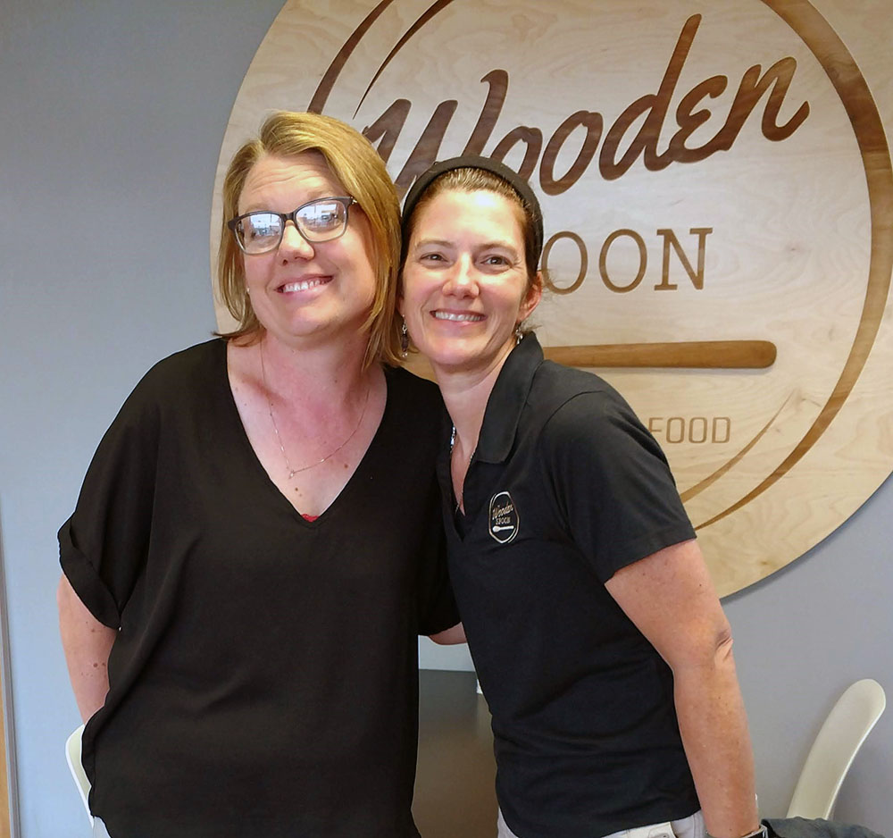 Erin Simmons, Director of MY Place and Natasha Frost, MankatoLIFE columnist and owner of Wooden Spoon