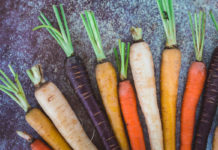 Organic Rainbow Colored Carrots