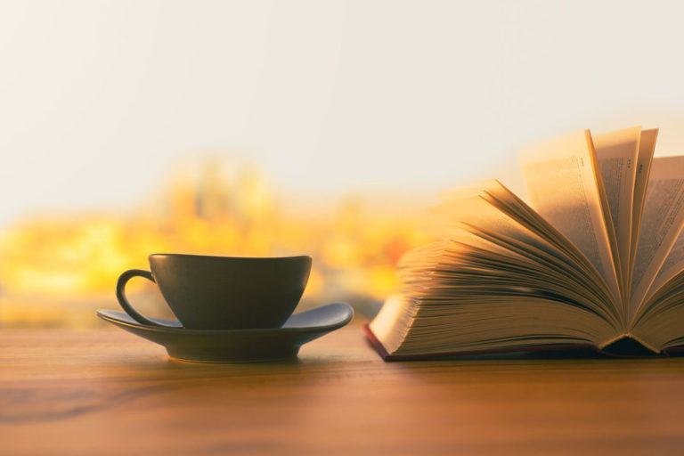 Coffee and book