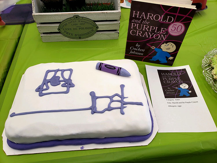 Submitted Photo - 2019 Edible Book Festival Entry - Harold and the Purple Crayon