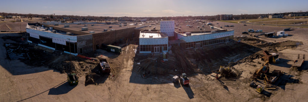 Photo by Rick Pepper - Aerial view of the new construction at Madison East Mall