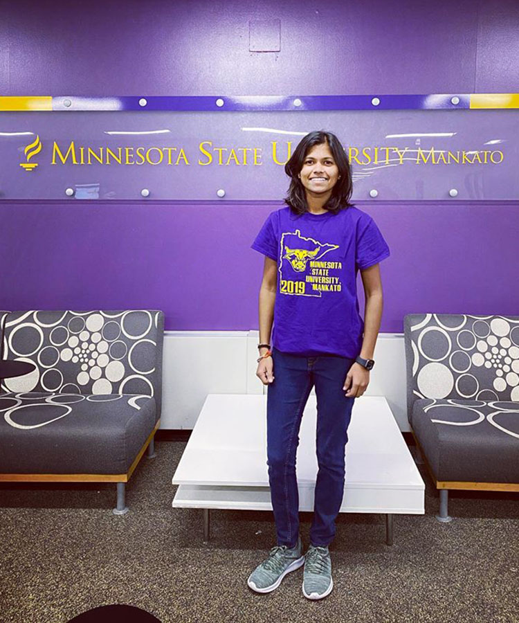 Submitted Photo - Poorna Malavath, student at MSU Mankato
