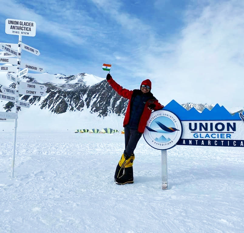 Submitted Photo - Poorna Malavath at Union Glacier, Antarctica