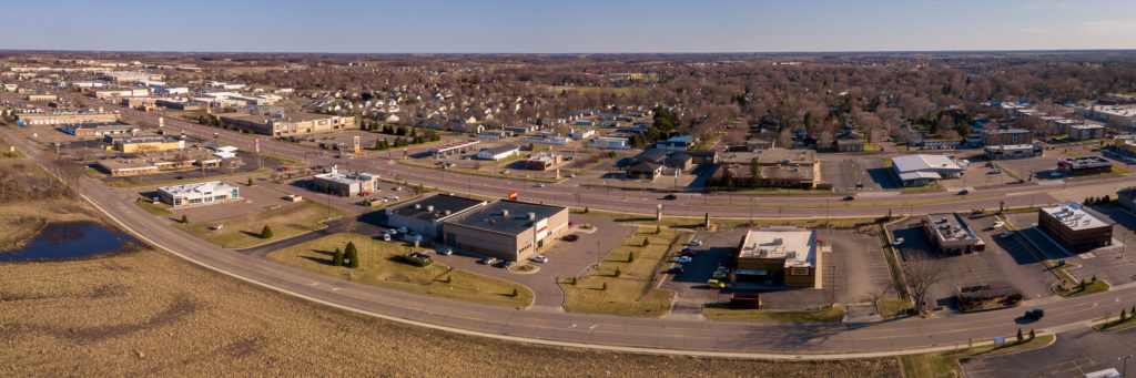 Photo by Rick Pepper - Aerial view of Tullemore Street and Madison Avenue looking south