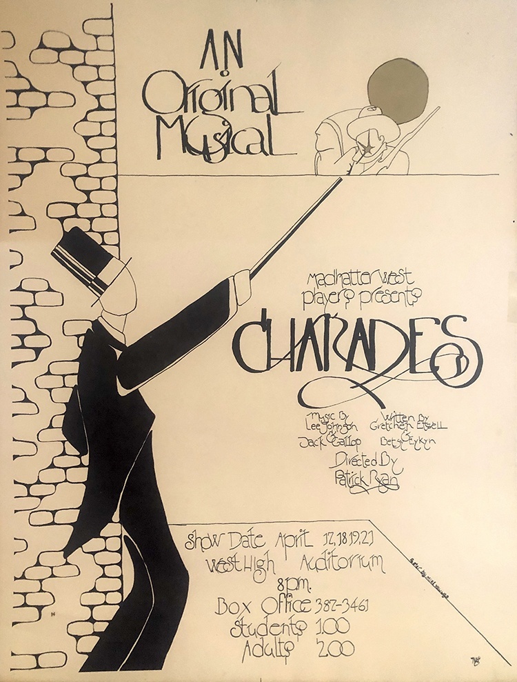 Photo by Mike Lagerquist - The poster for Charades was designed by student Mike Youngs