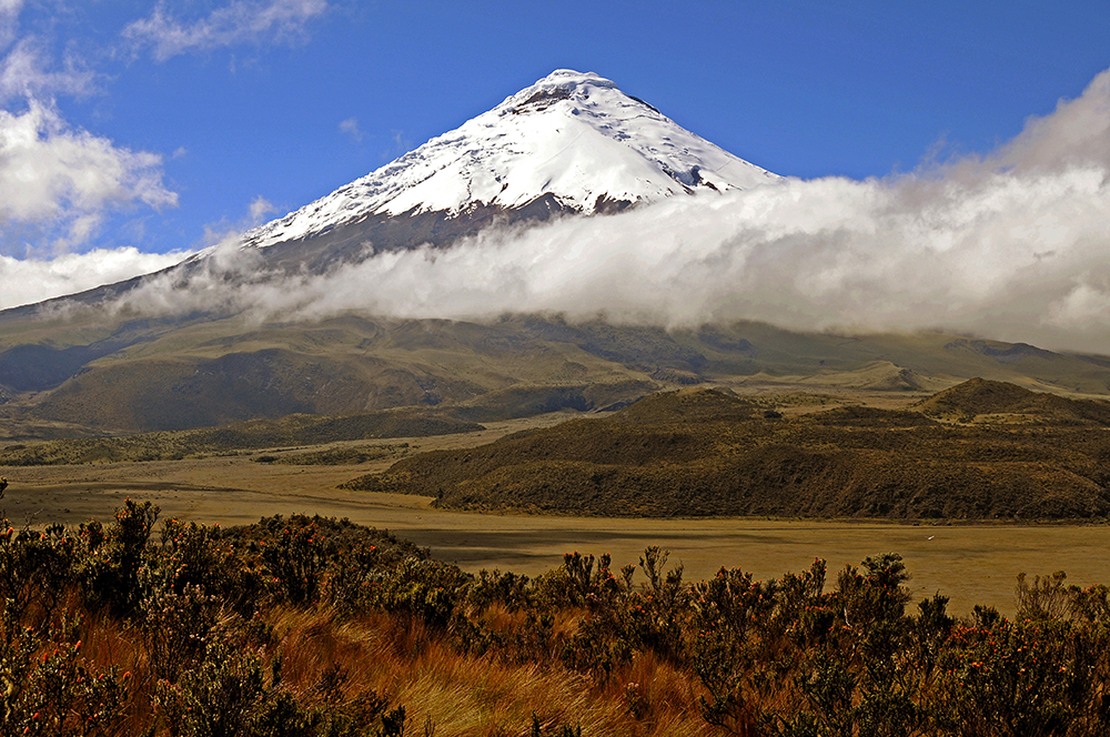 Cotopaxi Volcano northeast of the city of Latacunga, Ecuador