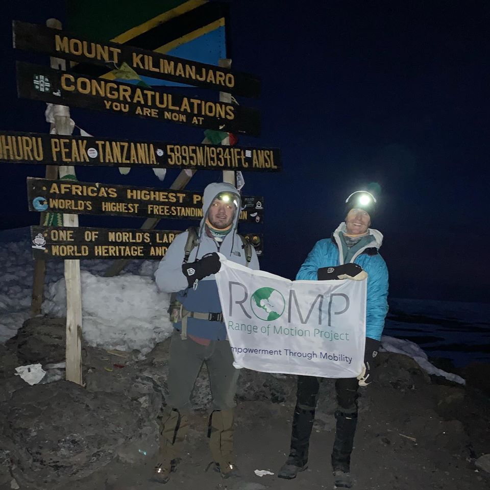 Submitted Photo - Willy Meceel and Dan Lee at the summit of Mt. Kilimanjaro in January 2020