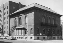 Photo Courtesy of Photo Associates - Art Fleming owner/photographer - Elks Lodge and Ben Pay Hotel at the corner of Hickory and Second Streets