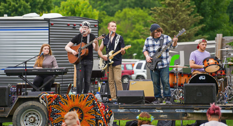 Submitted Photo - Kaleb Braun-Schulz and friends performing at Festival Solstice