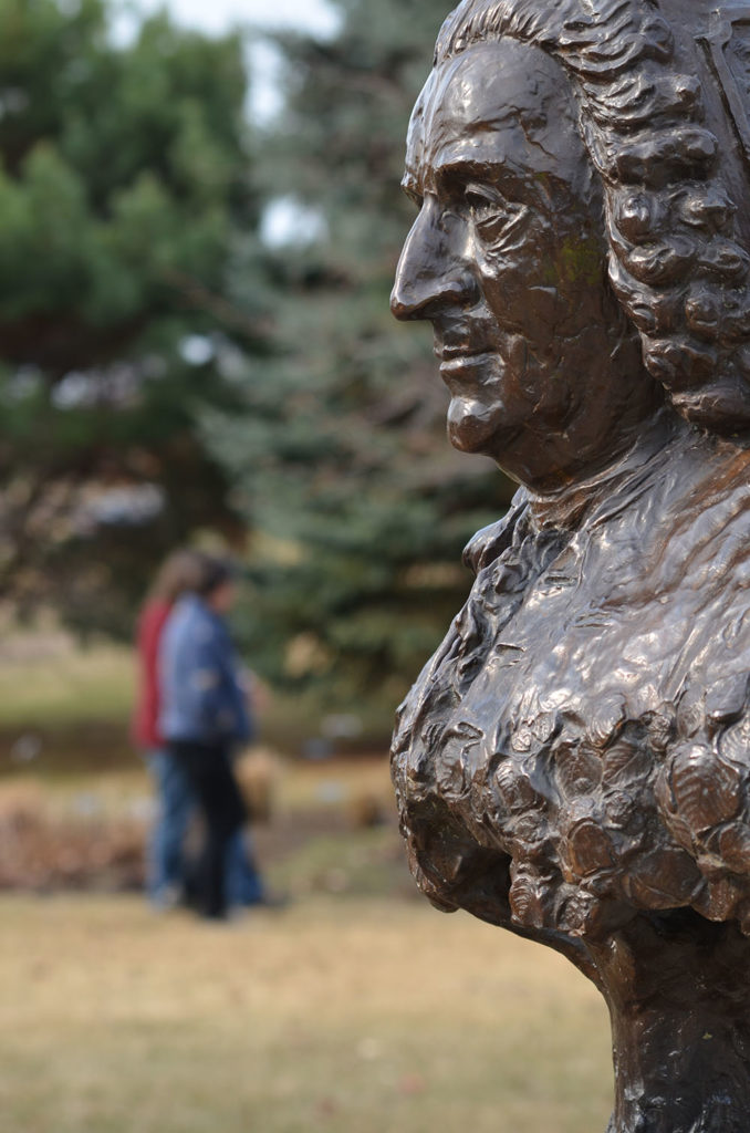 Submitted Photo - Sculpture of arboretum namesake, Carl Linnaeus