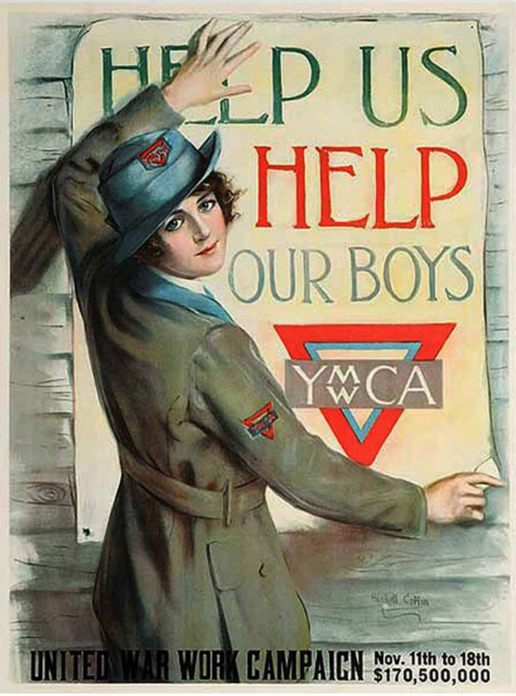Photo Courtesy of Springfield College, Babson Library, Archives and Special Collections - World War I Poster - Help Us Help Our Boys