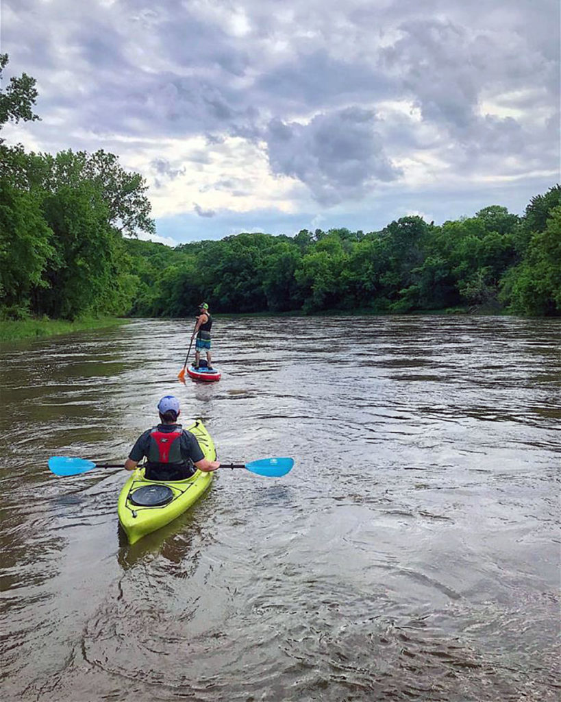 Submitted Photo - Bent River Outfitter paddleboard and kayak on the Minnesota River