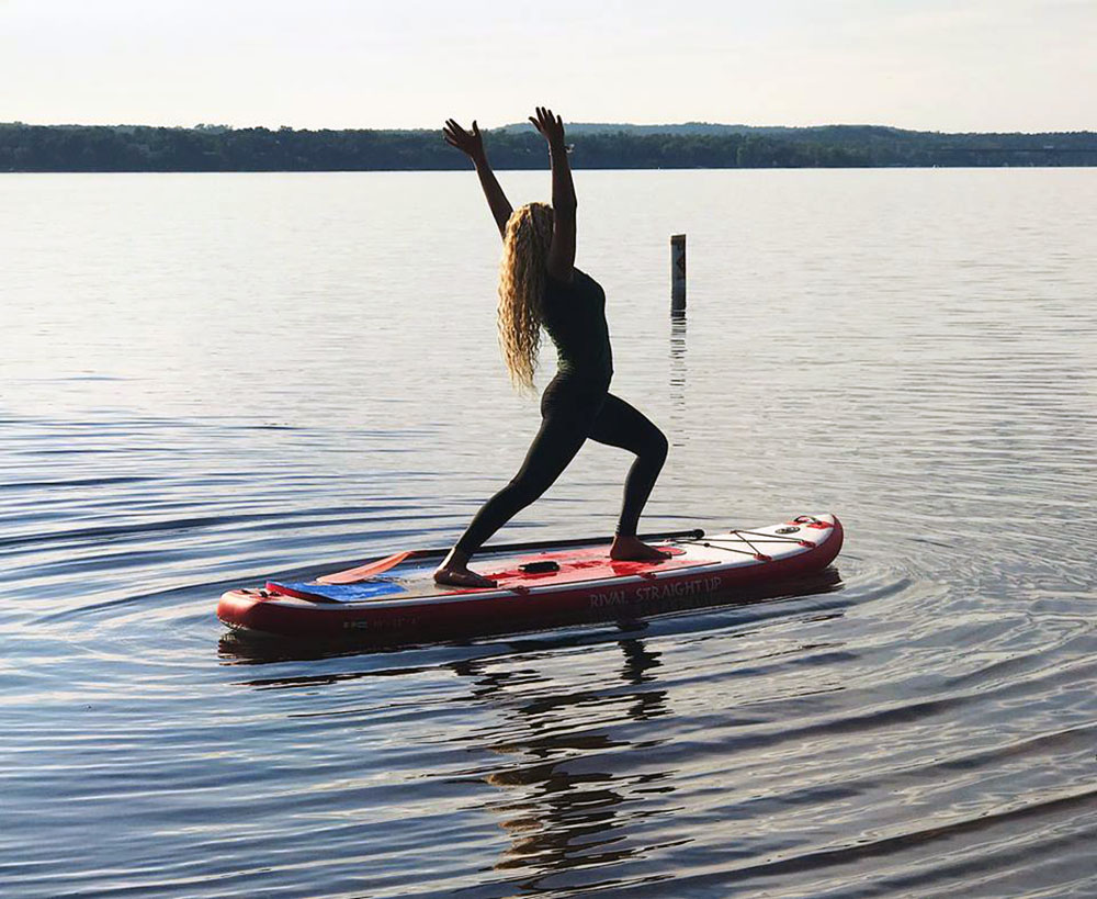 Submitted Photo - Kate Barnes and paddleboard yoga