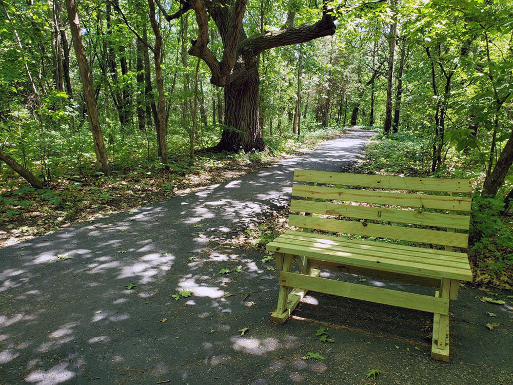 Submitted Photo - Williams Nature Center - Shady rest stop on the trail