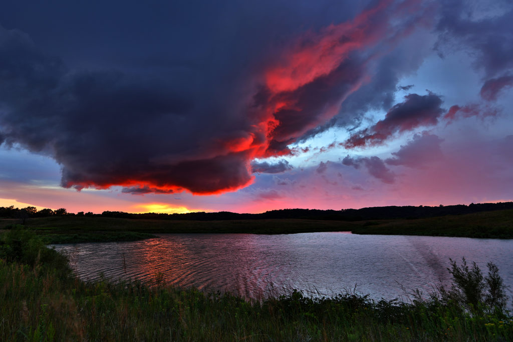 Photo by AJ Dahm - Storm Over Kasota Prairie